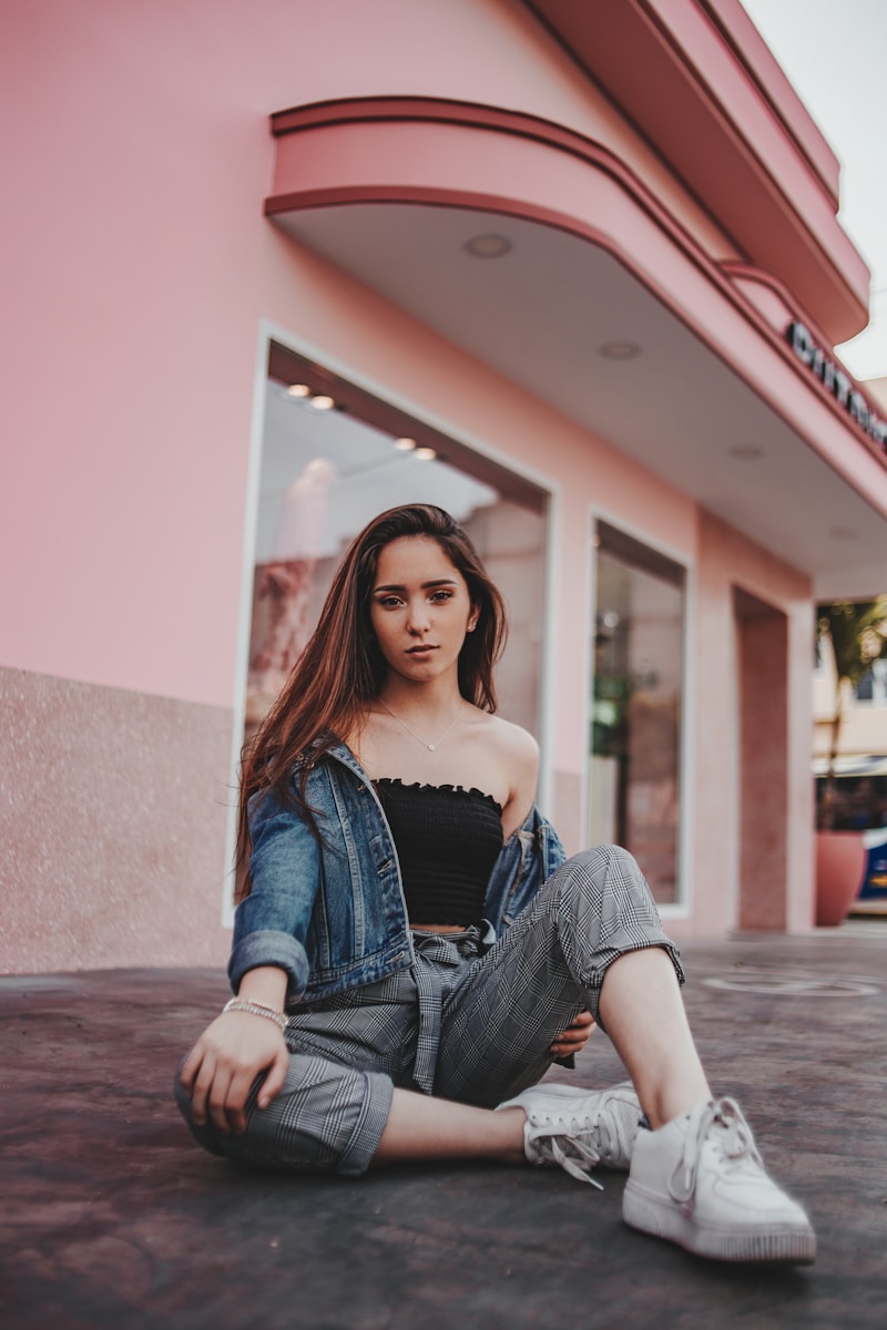 woman sitting on ground